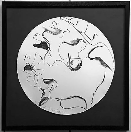 Lithographie De Kooning - Untitled from Self Portrait in a Convex Mirror