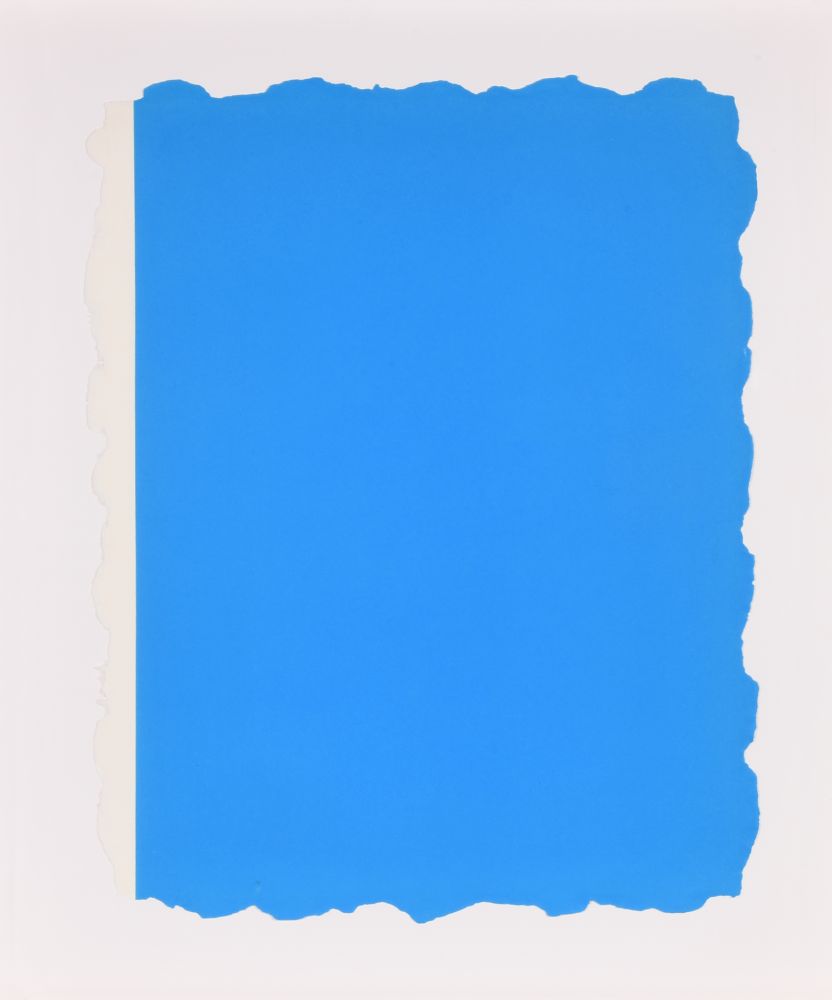 Aquatinta Flavin - Untitled, from Sequences - Blue