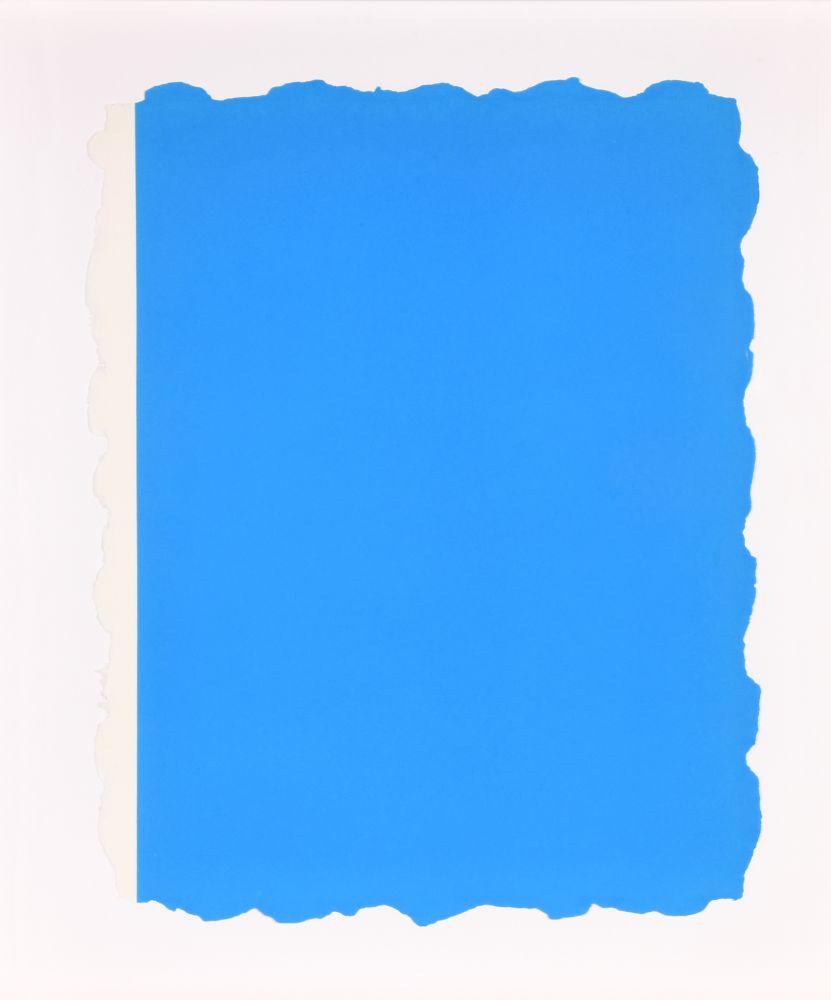 Aquatinta Flavin - Untitled, from Sequences - Blue