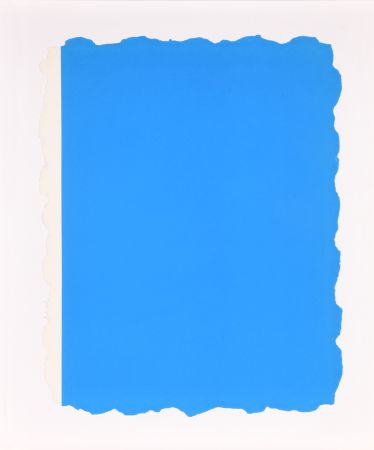 Aquatinta Flavin - Untitled, from Sequences - Blue