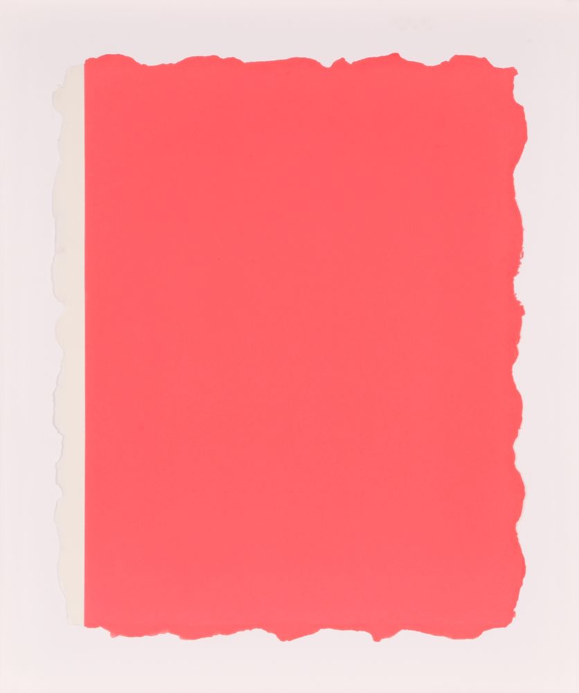 Aquatinta Flavin - Untitled, from Sequences - Pink