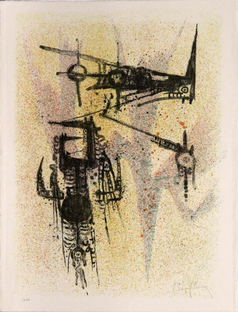 Lithographie Lam - Untitled (from the Flight)