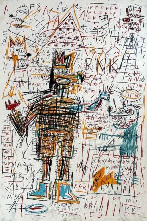 Siebdruck Basquiat - Untitled I from The Figures Portfolio