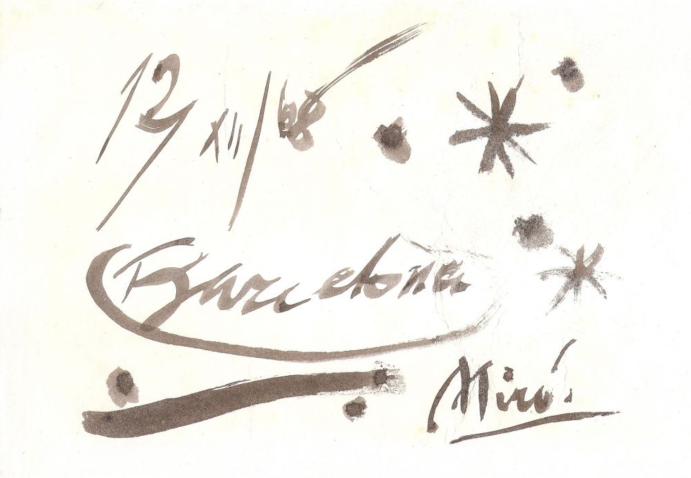 Keine Technische Miró - Untitled India ink drawing