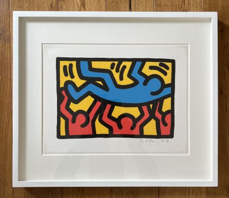 Lithographie Haring -  Untitled IV B 