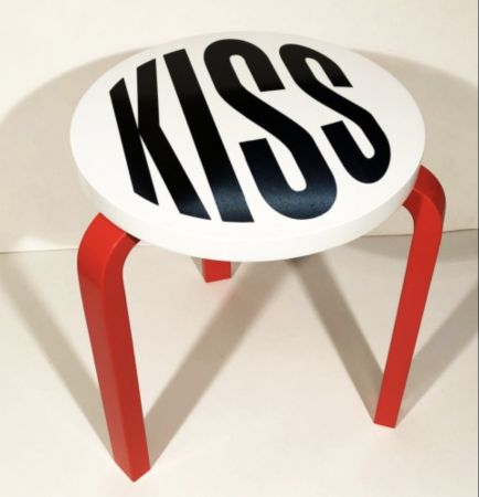 Holzschnitt Kruger - Untitled (Kiss)
