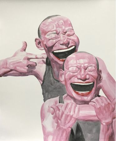 Lithographie Minjun - Untitled (Smile-ism No. 14)