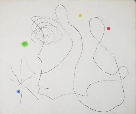 Multiple Miró - Untitled X (from Flux de l'Aimant)