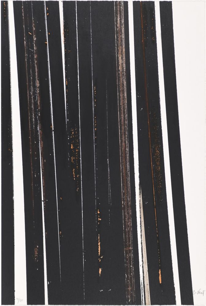 Siebdruck Venet - Untitled X (Lignes droites)