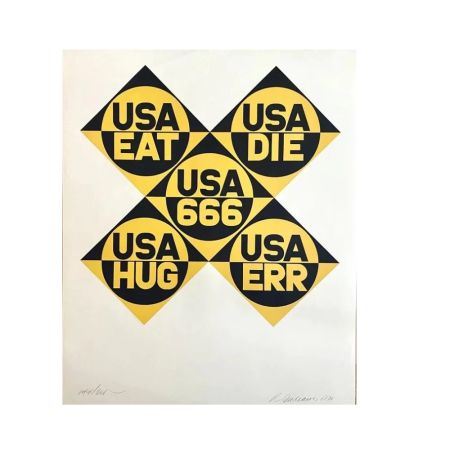Lithographie Indiana - USA 666, 1971
