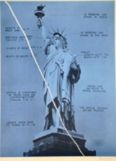 Siebdruck Monory - USA 76 - Statue de la liberté
