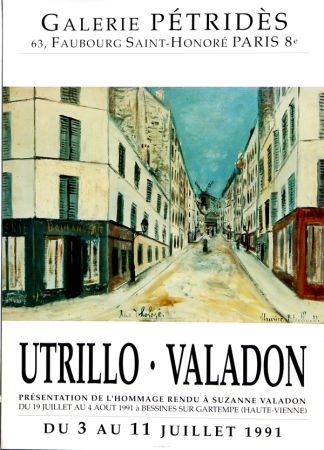 Plakat Utrillo - Utrillo-Valadon  Rue Tholozé