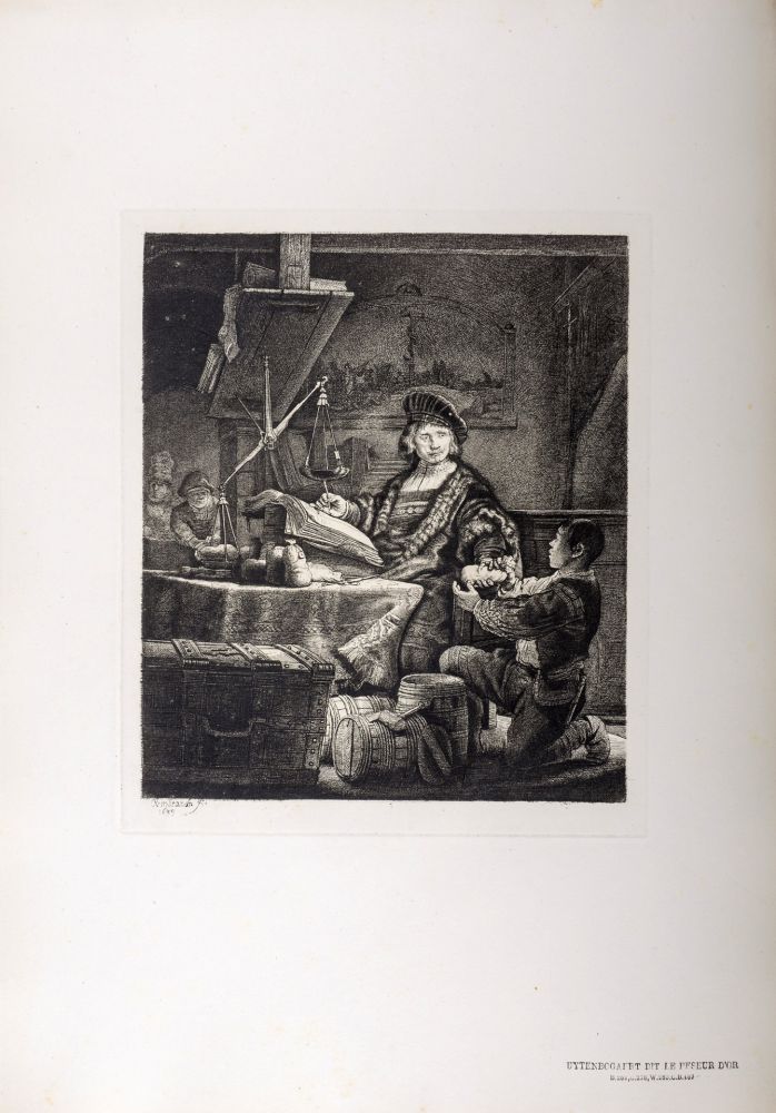 Heliogravüre Rembrandt - Uytenbogaert dit Le Peseur d'Or