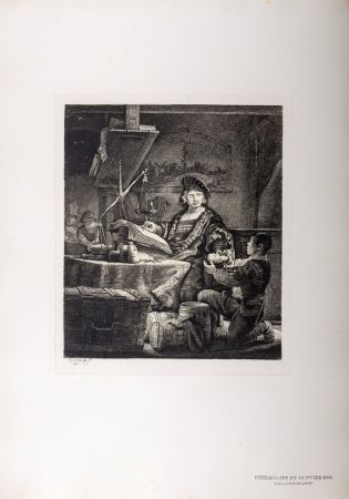 Heliogravüre Rembrandt - Uytenbogaert dit Le Peseur d'Or