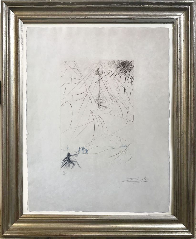 Kaltnadelradierung Dali - Vaisseau fantôme