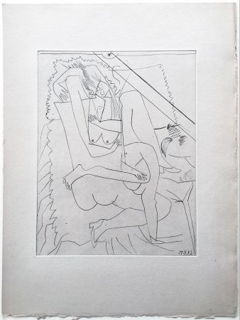 Illustriertes Buch Picasso - Valentine Penrose : DONS DES FÉMININES. Une eau-forte originale (1951)