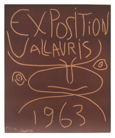 Linolschnitt Picasso - Vallauris 63
