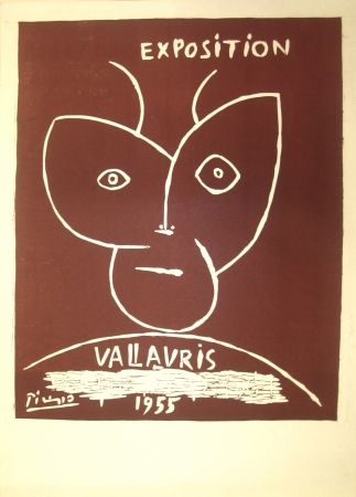 Linolschnitt Picasso - Vallauris Exhibition