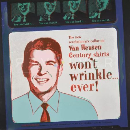 Siebdruck Warhol - Van Heusen (Ronald Regan)