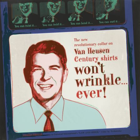 Siebdruck Warhol - Van Heusen (Ronald Regan)