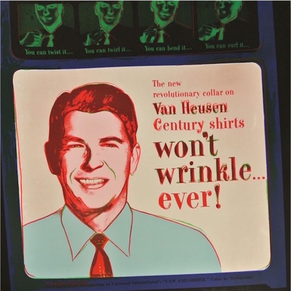 Siebdruck Warhol - Van Heusen (Ronald Regan) (FS II.356)