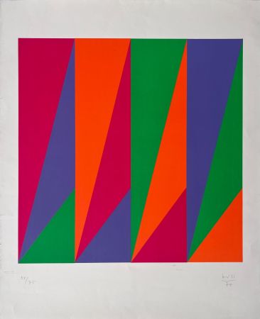 Lithographie Bill - Variation en trois couleurs 