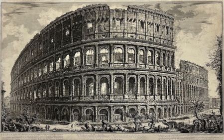 Radierung Piranesi - Veduta dell' Anfiteatro Flavio, detto il Colosseo