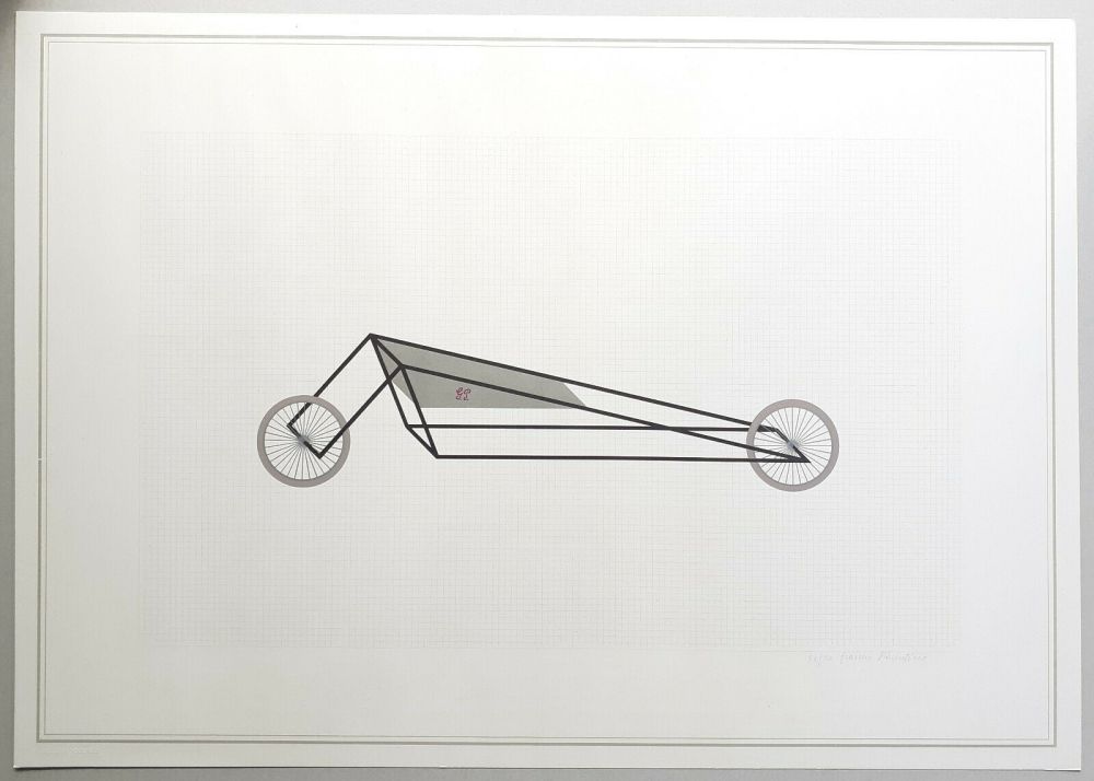 Lithographie Piacentino - Vehicle sculpture. Wall sculpture (b)