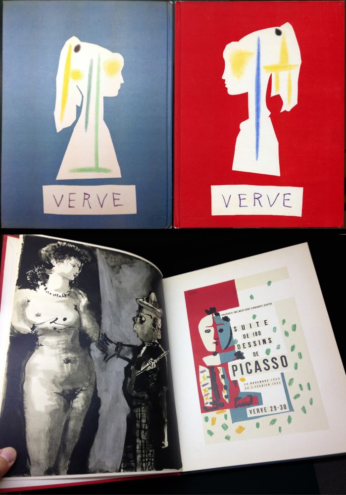 Illustriertes Buch Picasso - VERVE N° 29-30. Suite de 180 dessins de Picasso (The Human Comedy. 1954)