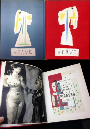 Illustriertes Buch Picasso - VERVE N° 29-30. Vallauris, suite de 180 dessins de Picasso (The Human Comedy. 1954)