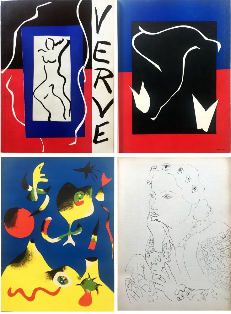 Illustriertes Buch Matisse - VERVE Vol. I n° 1. (couverture de Matisse). 