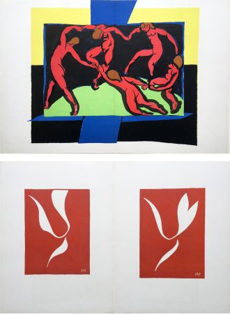 Illustriertes Buch Matisse - VERVE Vol. I, No. 4. (couverture de Rouault) LA DANSE, lithographie d'après Matisse (1938)