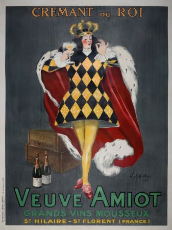 Plakat Cappiello - Veuve Amiot / Crémant du Roi.