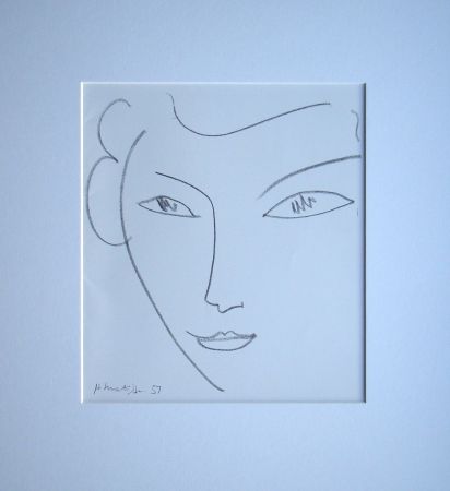 Lithographie Matisse - Visage