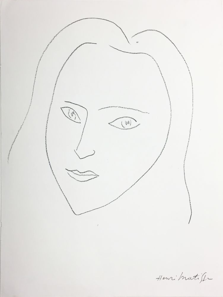 Lithographie Matisse - VISAGE (1943)