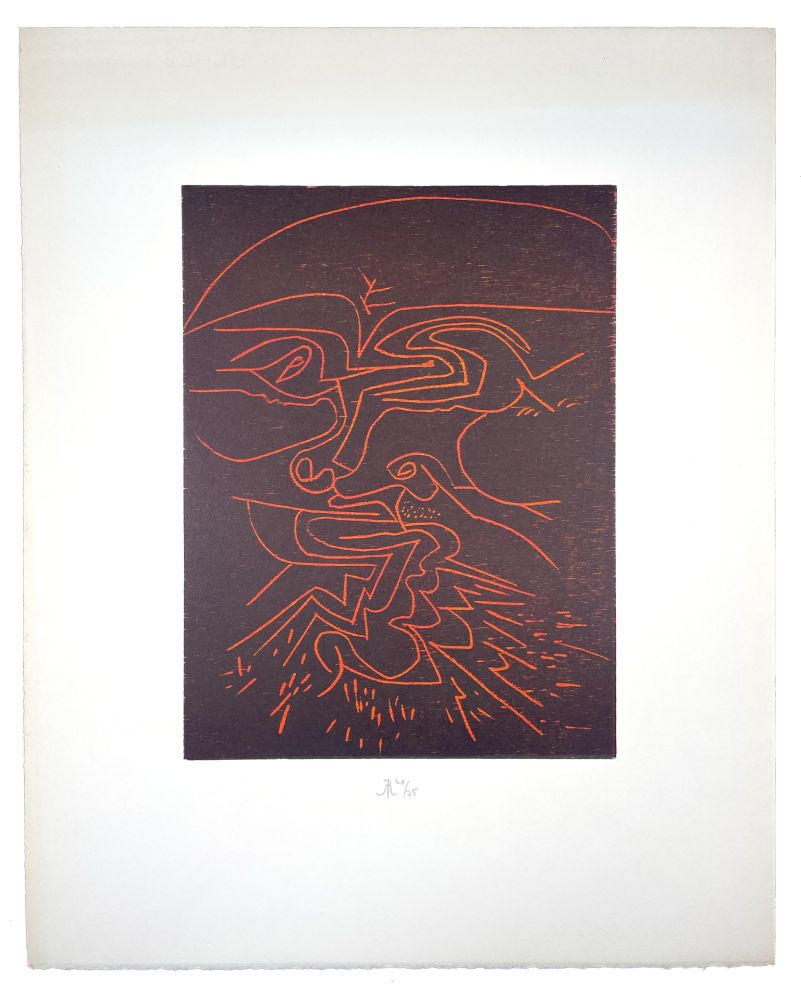 Holzschnitt Müller - VISAGE IV