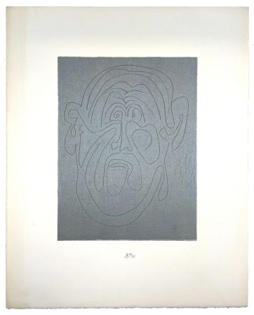 Holzschnitt Müller - VISAGE VIII (LUI) (b)