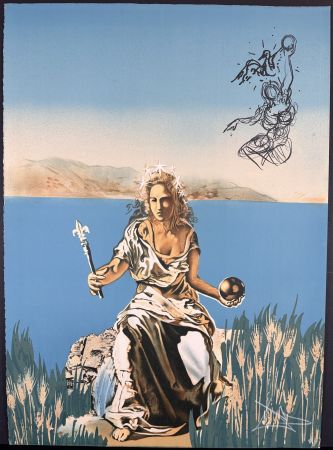 Lithographie Dali - Vision Surrealiste Coronation of Gala