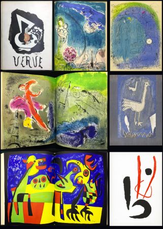 Illustriertes Buch Chagall - VISIONS DE PARIS. VERVE Vol. VII. N° 27-28 (1953)