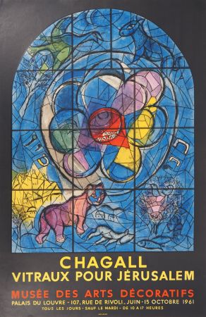 Illustriertes Buch Chagall - Vitraux de Jérusalem, Tribu de Benjamin