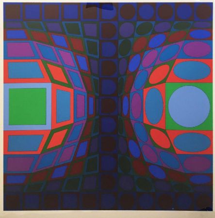 Siebdruck Vasarely - Viva