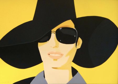 Lithographie Katz - Vivien in Black Hat