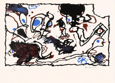 Lithographie Alechinsky - Vivier