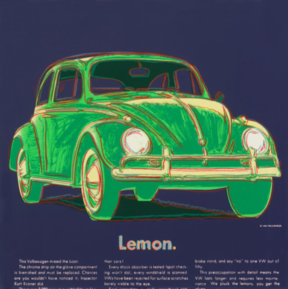 Siebdruck Warhol - Volkswagen (F. & S. II.358)