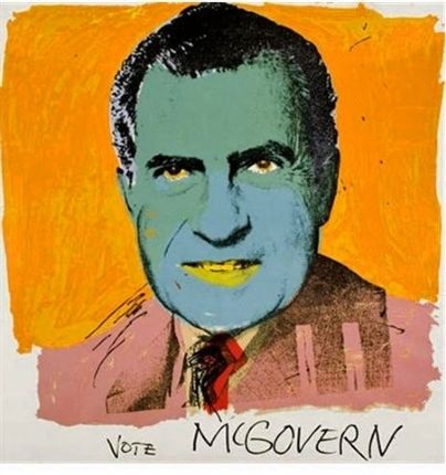 Siebdruck Warhol - Vote McGovern