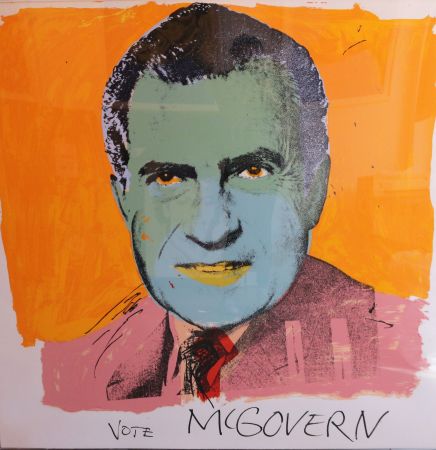 Siebdruck Warhol - Vote McGovern