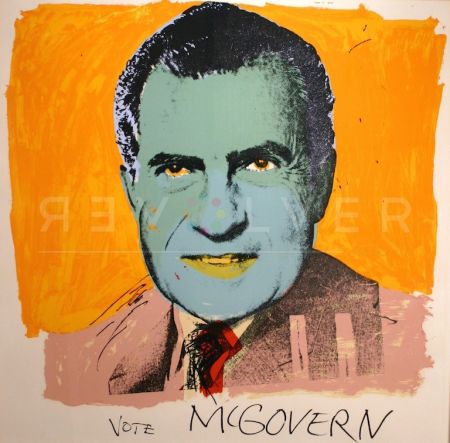 Siebdruck Warhol - Vote McGovern 84