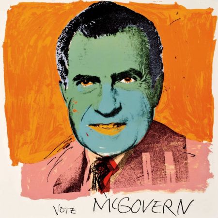 Siebdruck Warhol - Vote McGovern 84