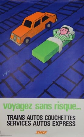 Lithographie Savignac - Voyagez sans Risques