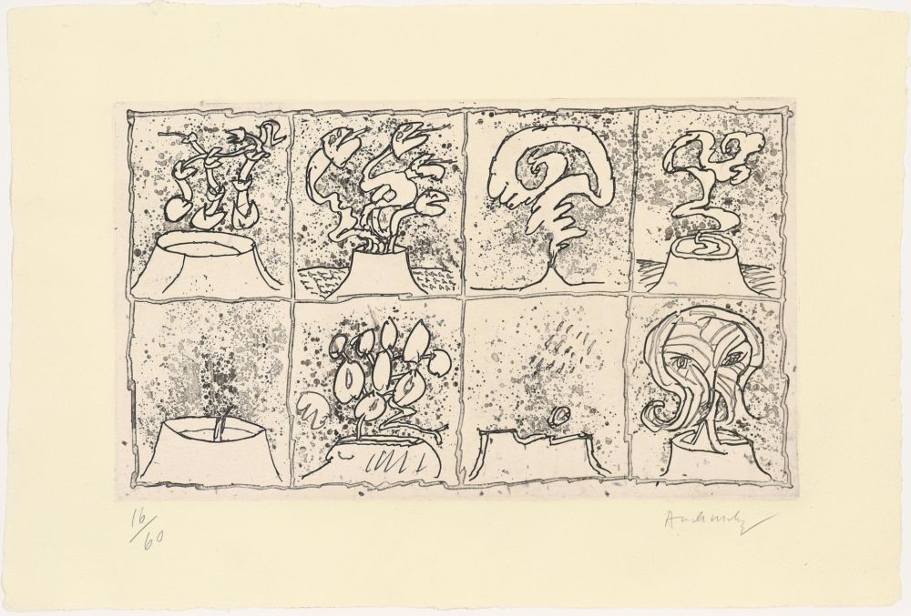 Radierung Alechinsky - Vulcanalyses 02